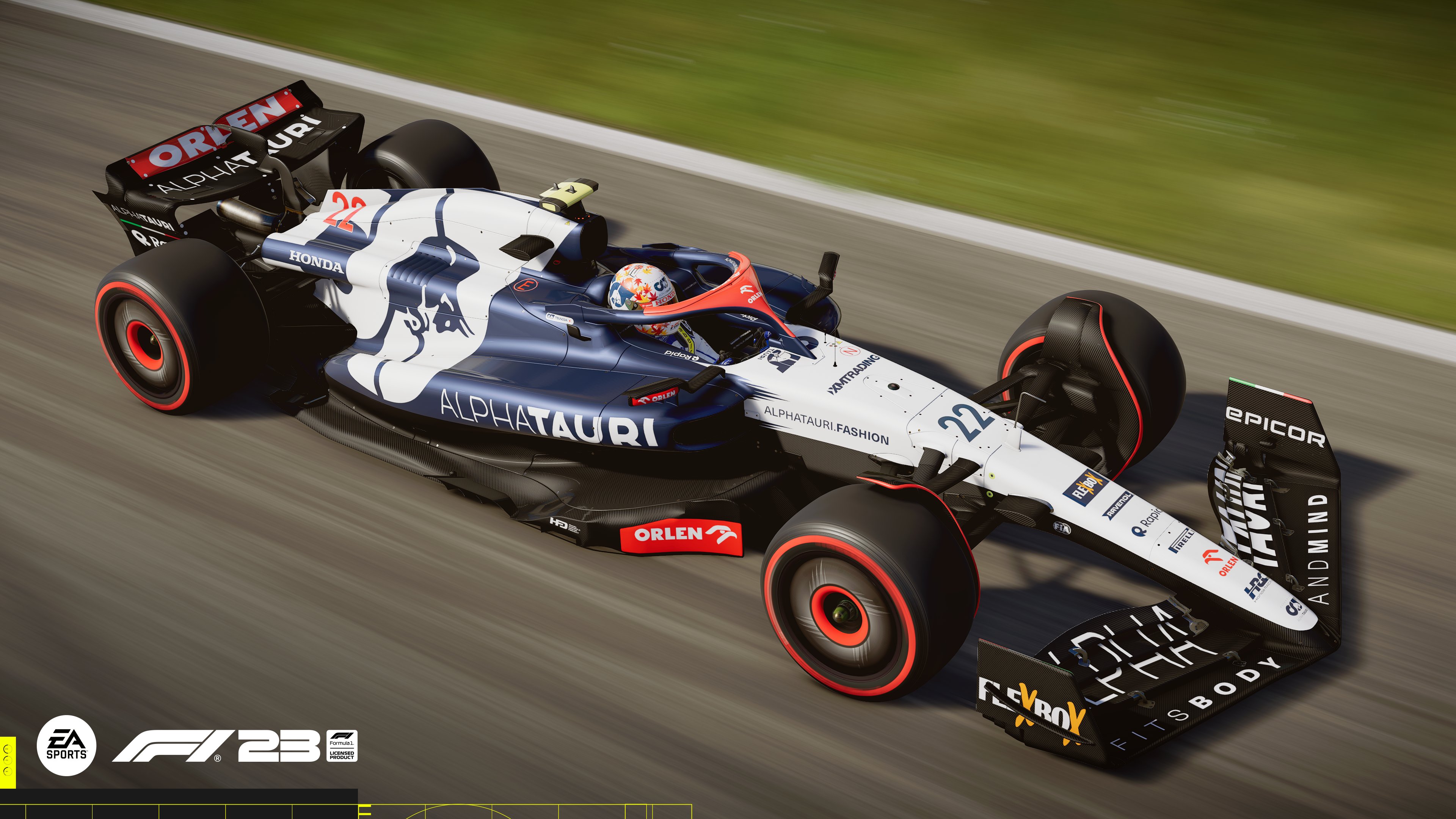 F1 23 Alpha Tauri car.